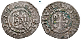 France. Le Mans. Herbert I "Le Eveille-Chien" AD 1015-1035. Denier AR