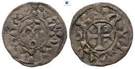 France. Issoudun. Raoul II AD 1127-1164. Denier AR