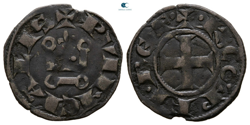 France. Provence. Charles I d`Anjou AD 1246-1285. With ticket of Seaby.
Denier ...