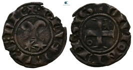 France. Dijon (Burgundy). Robert II AD 1272-1305. Denier AR