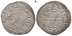 France. Charles VI the Mad AD 1380-1422. Double Tournois BI