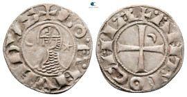 Principality of Antioch. Antioch. Bohemond III AD 1163-1201. Denier AR