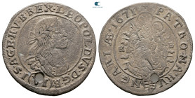 Austria. Kremnitz (Hungary). Leopold I of Habsburg AD 1657-1705. Hole.. 6 Kreuzer AR 1671