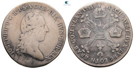 Austria. Joseph II AD 1765-1790. traces of mounting.. 1/4 Thaler AR 1788