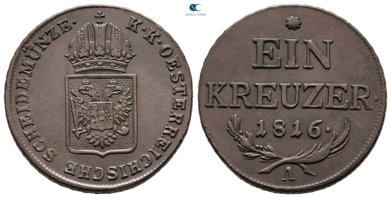 Austria. Wien (Vienna). Franz I of Habsburg-Lorraine AD 1804-1835. 
1 Kreuzer C...