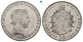 Austria. Kremnitz (Hungary). Ferdinand AD 1835-1848. 10 Kreuzer AR 1847