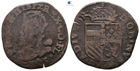 Belgium. Bruges. Philip II of Spain AD 1556-1598. Liard CU 1585
