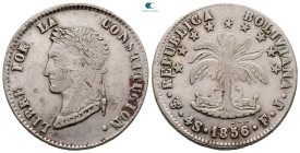 Bolivia. Potosi.  AD 1856. 4 Soles AR
