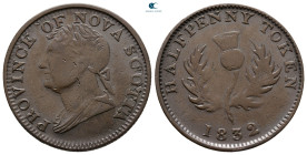 Canada. William IV AD 1830-1837. Token.. 1/2 Penny CU