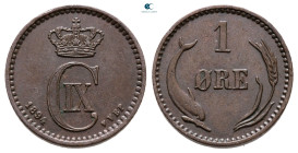 Denmark. Christian IX AD 1874-1904. 1 Öre CU 1892