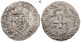 France. Rouen. Francois I of Valois-Angouleme  AD 1515-1547. Douzain AR