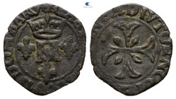 France. Dombes (Principality). Gaston AD 1626-1652. Letter M changed with G.. Liard BI