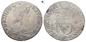 France. Lyon. Louis XIV 'the Sun King' AD 1643-1715. 1/12 Ecu AR 1659