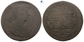 France. Paris. Louis XIV 'the Sun King' AD 1643-1715. Commemoratin the arrive in Paris of Maria Therese, queen of France.. Jeton BR 1660