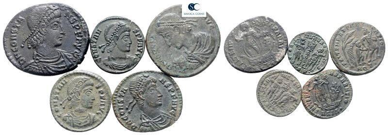 Lot of ca. 5 roman coins (Constans) / SOLD AS SEEN, NO RETURN! 

Very Fine