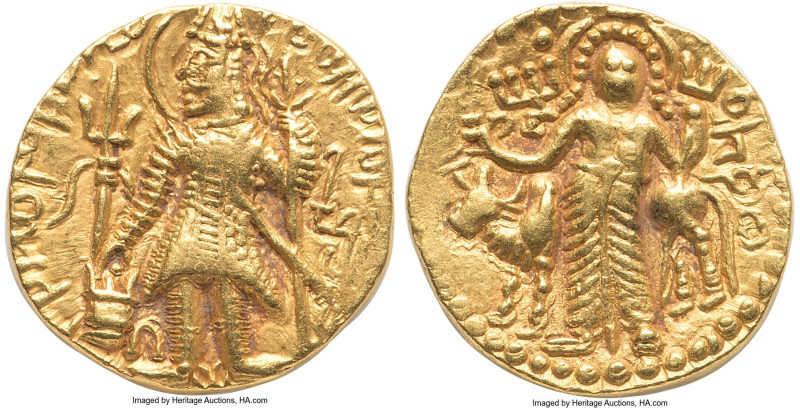 INDIA. Kushan Empire. Kanishka II (ca. AD 230-247). AV dinar (21mm, 7.86 gm, 11h...