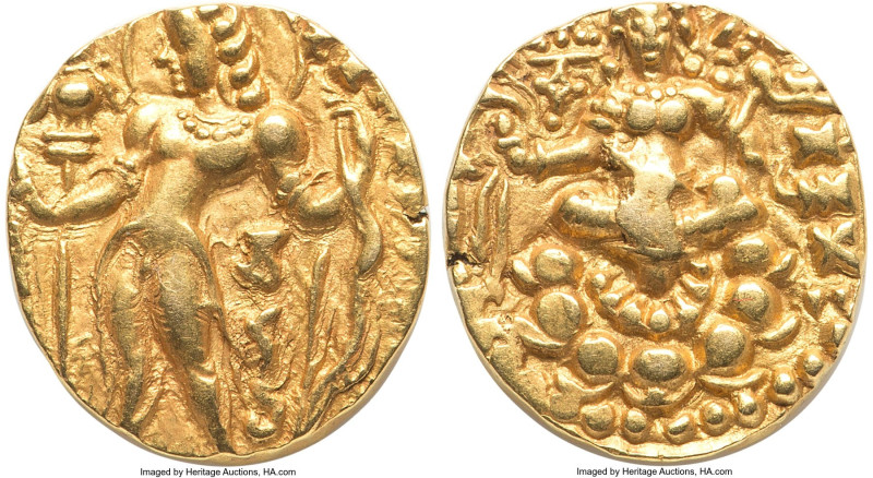 INDIA. Gupta Empire. Chandragupta II Vikramaditya (ca. AD 380-413). AV dinar (20...