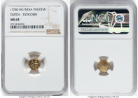 Dutch Colony gold Pagoda ND (1760-1794) MS64 NGC, Tuticorin mint, KM49. HID09801242017 © 2023 Heritage Auctions | All Rights Reserved