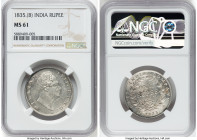 British India. William IV Rupee 1835.-(b) MS61 NGC, Bombay mint, KM450.1. HID09801242017 © 2023 Heritage Auctions | All Rights Reserved