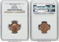 British India. Edward VII 1/2 Pice 1904-(c) MS64 Red NGC, Calcutta mint, KM499. HID09801242017 © 2023 Heritage Auctions | All Rights Reserved