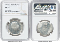 British India. Edward VII Rupee 1910-(c) MS64 NGC, Calcutta mint, KM508. HID09801242017 © 2023 Heritage Auctions | All Rights Reserved