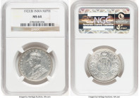 British India. George V Rupee 1922-(b) MS64 NGC, Bombay mint, KM524. HID09801242017 © 2023 Heritage Auctions | All Rights Reserved