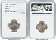 British India. George VI Anna 1940-(c) MS64 NGC, Calcutta mint, KM536. Long Trefoils. Tied for the highest grade at NGC. HID09801242017 © 2023 Heritag...