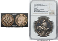 "British India Steam Navigation Co." silver Medal 1956 MS62 NGC, 38mm. A scarce centennial commemorative medal with a beautiful obverse and a popular ...