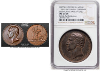 "Seringapatam Captured" bronze Medal 1799 MS61 Brown NGC, BHM-478. 41mm. By G. Mills and N. G. A. Brenet. On the capture of Seringapatam, spearheaded ...