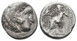 Kingdom of Macedon, Alexander III 'the Great' AR Drachm.
Reference:
Condition: Very Fine

Weight :3.5 gr
Height :16 mm