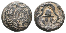 Greek Coins. 4th - 1st century B.C. AE
Reference:
Condition: Very Fine

Weight :3.2 gr
Height :14.3 mm