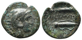 Greek Coins. 4th - 1st century B.C. AE
Reference:
Condition: Very Fine

Weight :5.6 gr
Height :19.5 mm