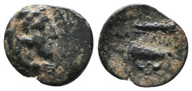 Greek Coins. 4th - 1st century B.C. AE
Reference:
Condition: Very Fine

Weight :1.1 gr
Height :13.3 mm