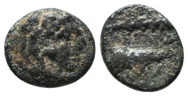 Greek Coins. 4th - 1st century B.C. AE
Reference:
Condition: Very Fine

Weight :1.6 gr
Height :10.8 mm