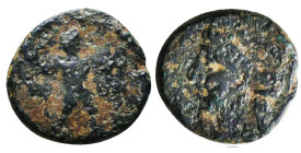 Greek Coins. 4th - 1st century B.C. AE
Reference:
Condition: Very Fine

Weight :1.5 gr
Height :12.5 mm