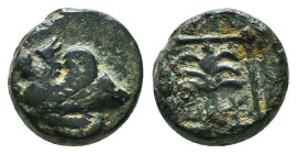 Greek Coins. 4th - 1st century B.C. AE
Reference:
Condition: Very Fine

Weight :1.8 gr
Height :10 mm