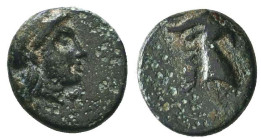 Greek Coins. 4th - 1st century B.C. AE
Reference:
Condition: Very Fine

Weight :1 gr
Height :10 mm