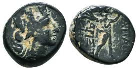 Greek Coins. 4th - 1st century B.C. AE
Reference:
Condition: Very Fine

Weight :5 gr
Height :15.9 mm