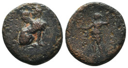 Greek Coins. 4th - 1st century B.C. AE
Reference:
Condition: Very Fine

Weight :4.7 gr
Height :18.2 mm