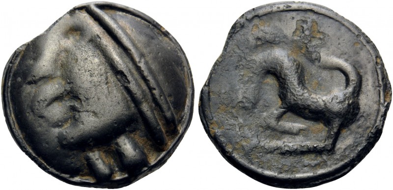 CELTIC, Gaul. Sequani. Circa 70-40 BC. Unit (Potin, 19 mm, 5.09 g, 3 h). Celtici...