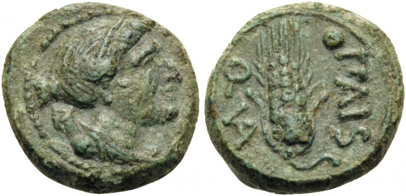 LUCANIA. Paestum (Poseidonia). period of the Second Punic War, 218-201 BC. Uncia...