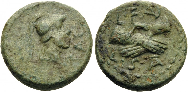 LUCANIA. Paestum (Poseidonia). Circa 90-44 BC. Semis (Bronze, 15 mm, 3.17 g, 3 h...