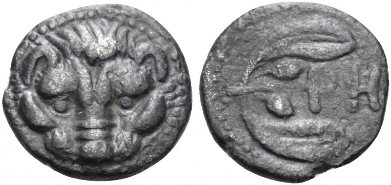 BRUTTIUM. Rhegion. Circa 415/0-387 BC. Litra (Silver, 9 mm, 0.64 g, 9 h). Lion’s...