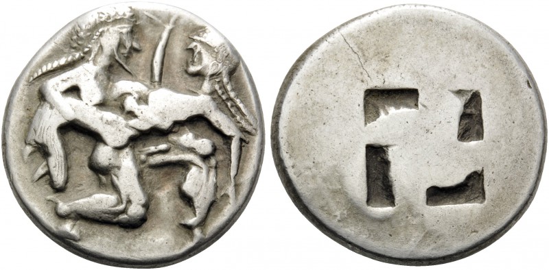 ISLANDS OFF THRACE, Thasos. Circa 500-463 BC. Stater (Silver, 21.5 mm, 8.90 g). ...