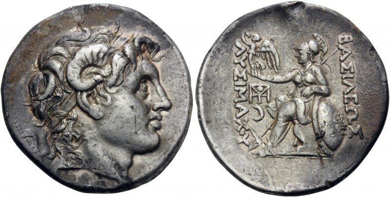 KINGS OF THRACE. Lysimachos, 305-281 BC. Tetradrachm (Silver, 31.5 mm, 17.06 g, ...
