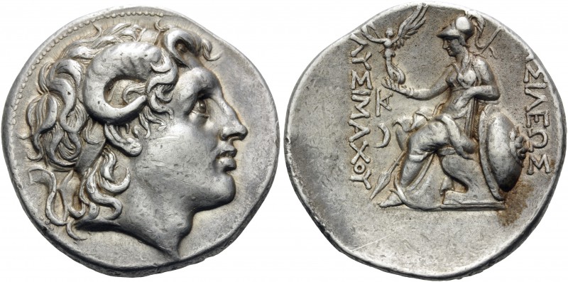 KINGS OF THRACE. Lysimachos, 305-281 BC. Tetradrachm (Silver, 30 mm, 16.87 g, 11...
