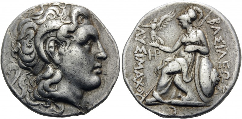KINGS OF THRACE. Lysimachos, 305-281 BC. Tetradrachm (Silver, 26.5 mm, 16.97 g, ...