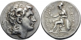 KINGS OF THRACE. Lysimachos, 305-281 BC. Tetradrachm (Silver, 27.5 mm, 16.92 g, 12 h), Magnesia, c. 297-281. Diademed head of Alexander the Great to r...