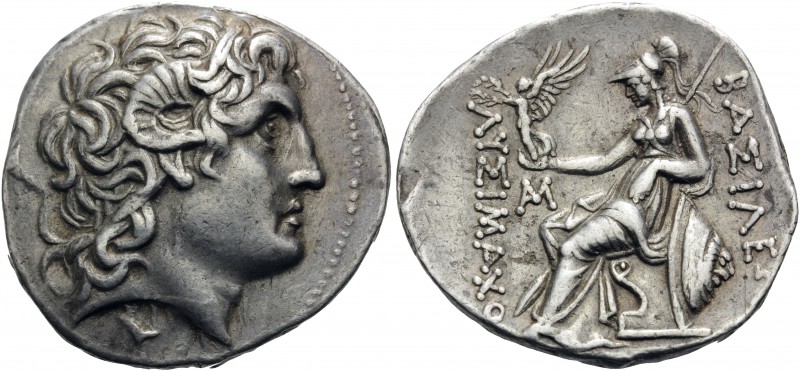 KINGS OF THRACE. Lysimachos, 305-281 BC. Tetradrachm (Silver, 30 mm, 17.26 g, 1 ...