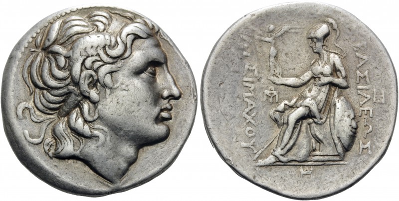 KINGS OF THRACE. Lysimachos, 305-281 BC. Tetradrachm (Silver, 30 mm, 17.08 g, 3 ...